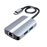 BYL-2112 5 in 1 USB-C / Type-C to USB Multifunctional Docking Station HUB Adapter, BYL-2112